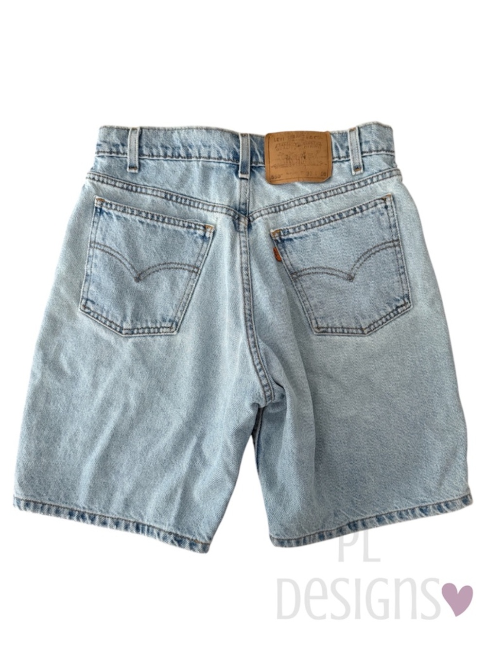 Vintage Levi’s 550 Denim Jean Shorts Jorts Orange Tag
